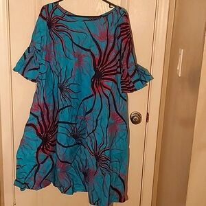 Colorful west African dress